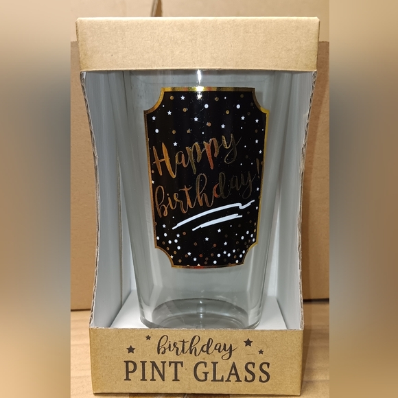 GRASSLANDS RD PINT GLASS HAPPY BIRTHDAY GLASS 16OZ - Picture 2 of 6